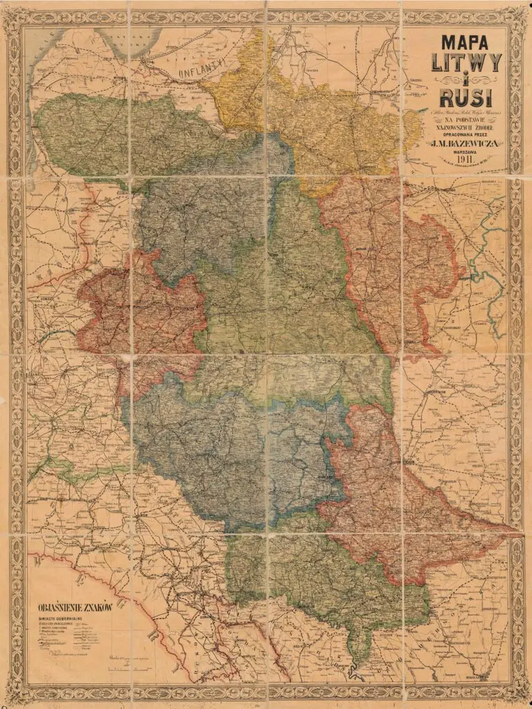 Mapa Litwy i Rusi,