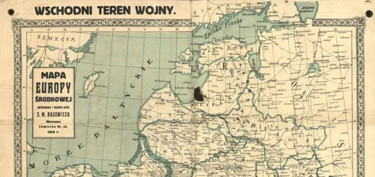 Mapa Europy Środkowej