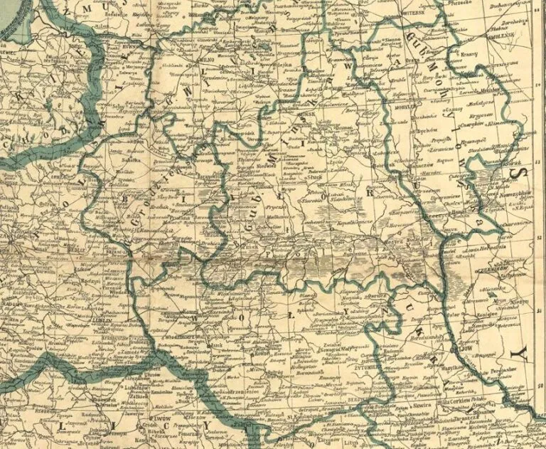 Mapa Europy Środkowej