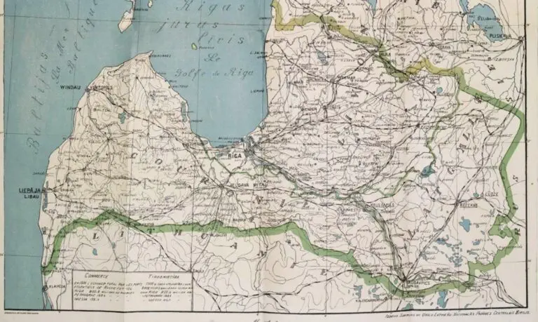 Latvijas Karte. Carte de la Latvie,