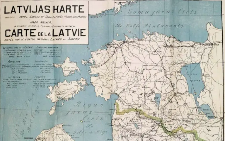 Latvijas Karte. Carte de la Latvie,