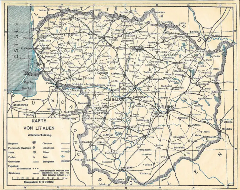 KARTE VON LITAUEN.