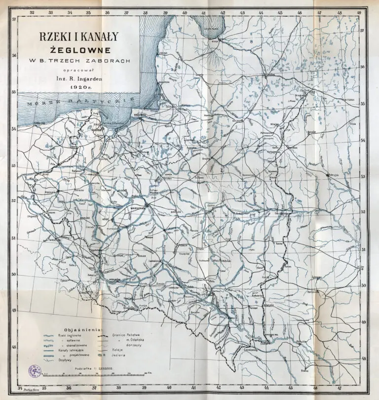 Rzeki i kanały żeglowne w b. trzech zaborach