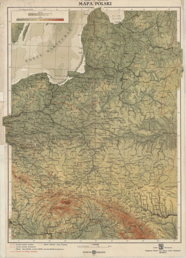 Mapa Polski,