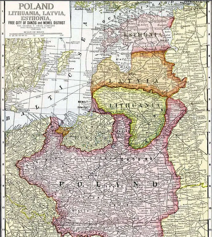 POLAND, LITHUANIA, LATVIA, ESTHONIA.