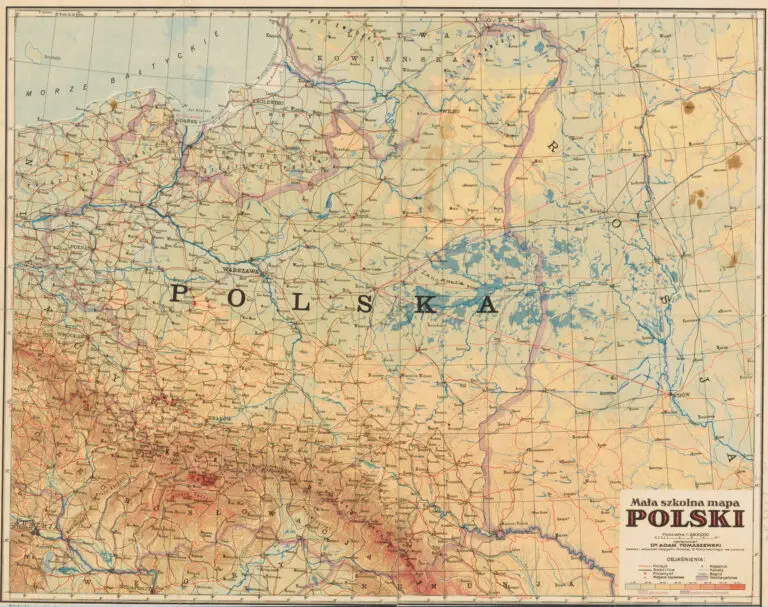 Mała szkolna mapa Polski