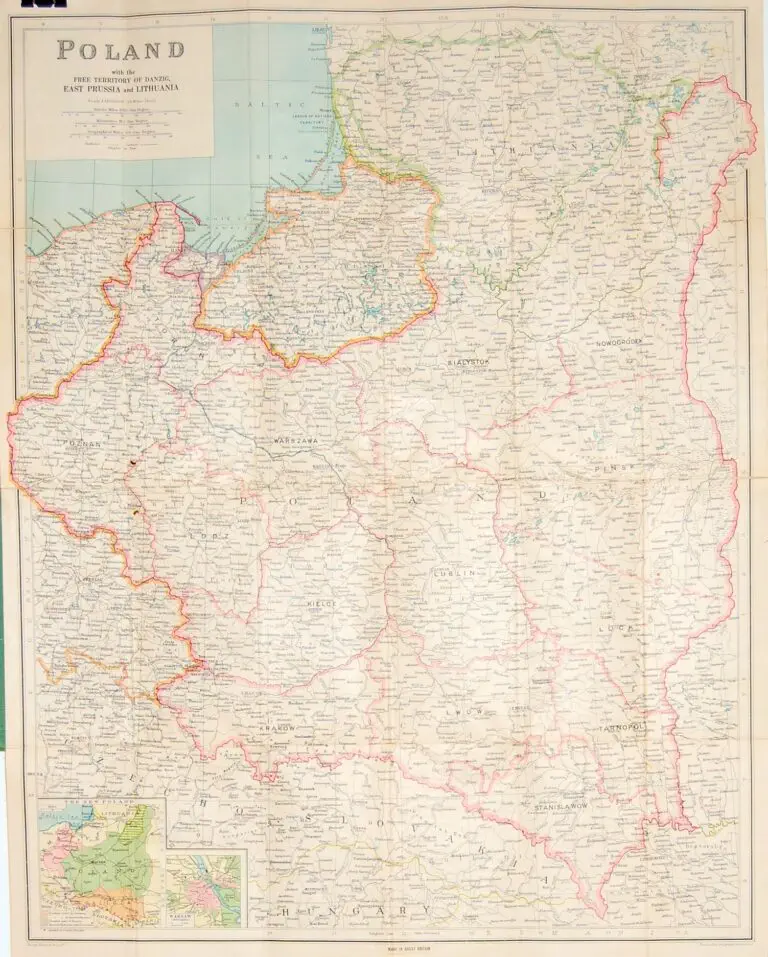 POLAND, with the free territory OF DANZIG, EAST PRUSSIA and LITHUANIA,