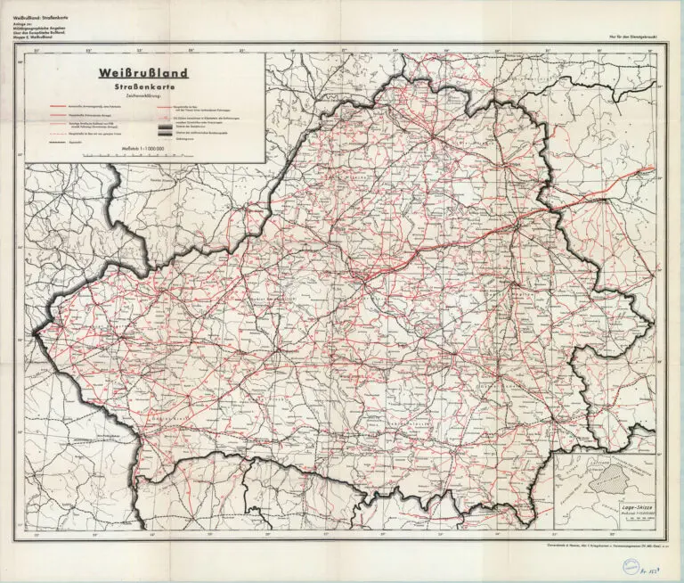 Weißrußland Straßenkarte