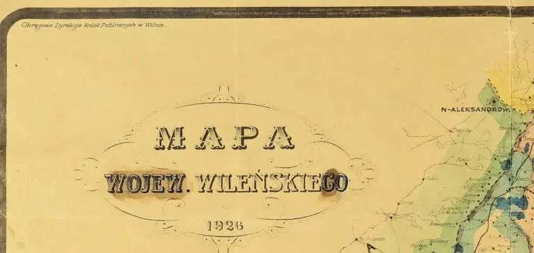 Mapa Wojew. Wilenskiego,