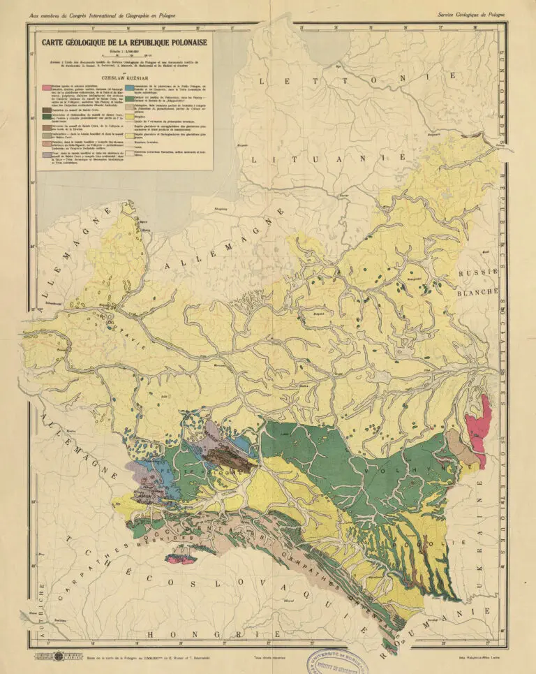 Carte géolo- gique de la République Polonaise,