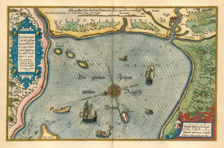 Zee caerte vande custe van Lijfflandt...
