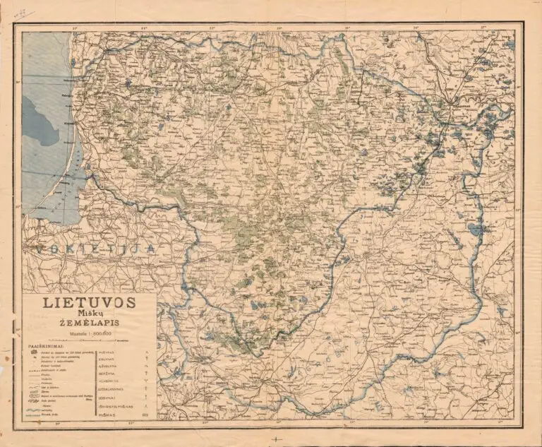 Lietuvos miškų žemėlapis,