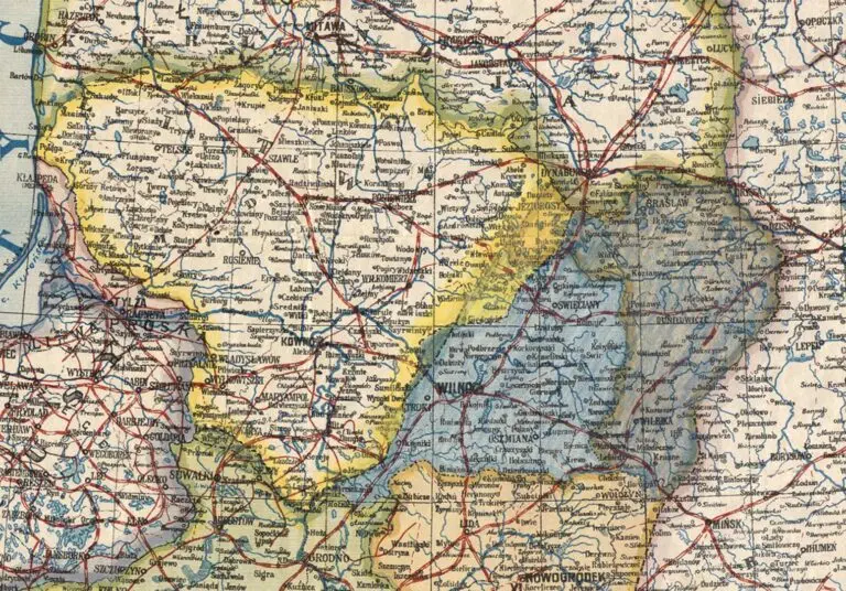 Mapa Polski w granicach obec nych podziałem