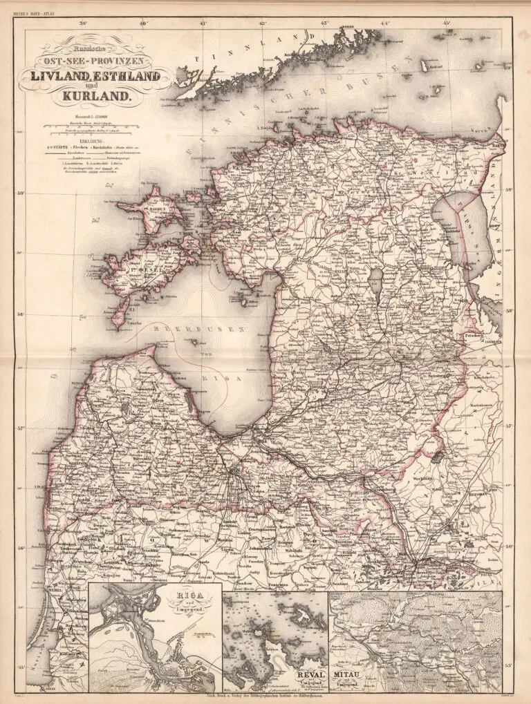 Russische Ost-See-Provinzen Livland, Esthland und Kurland,