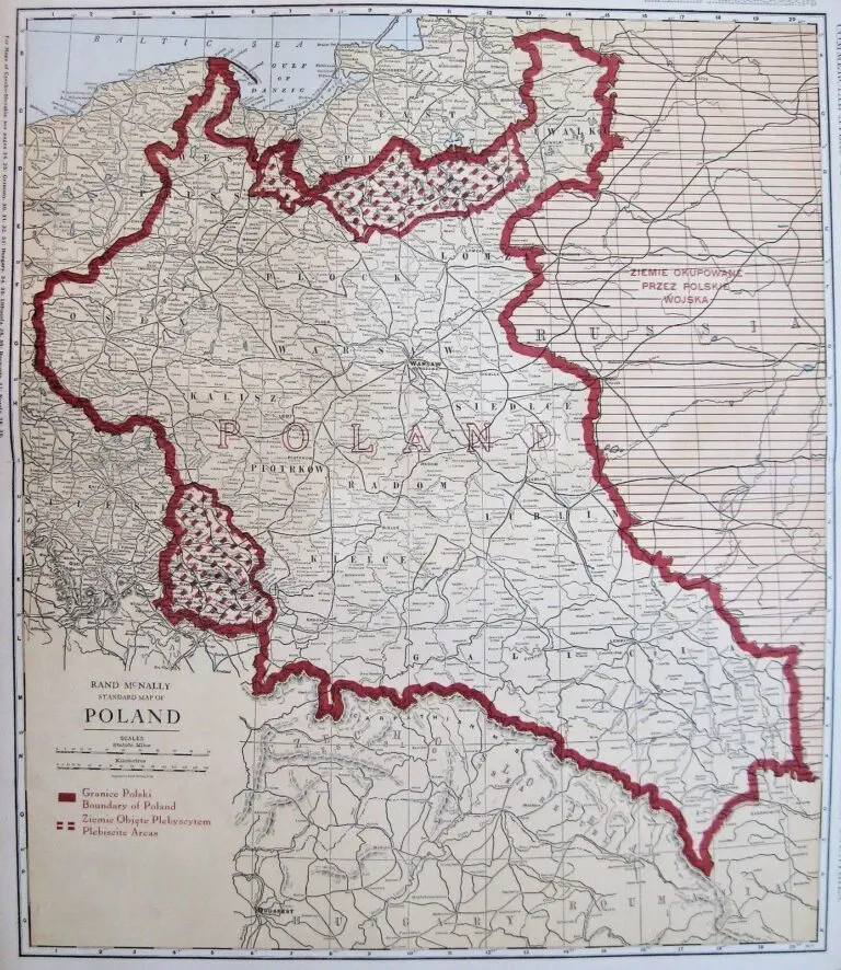 Rand McNally Standard Map of POLAND,