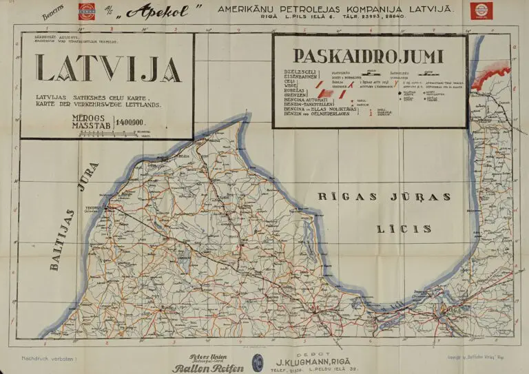 Latvijas Satiksmes Ceļu Karte 1,2, 3, 4,