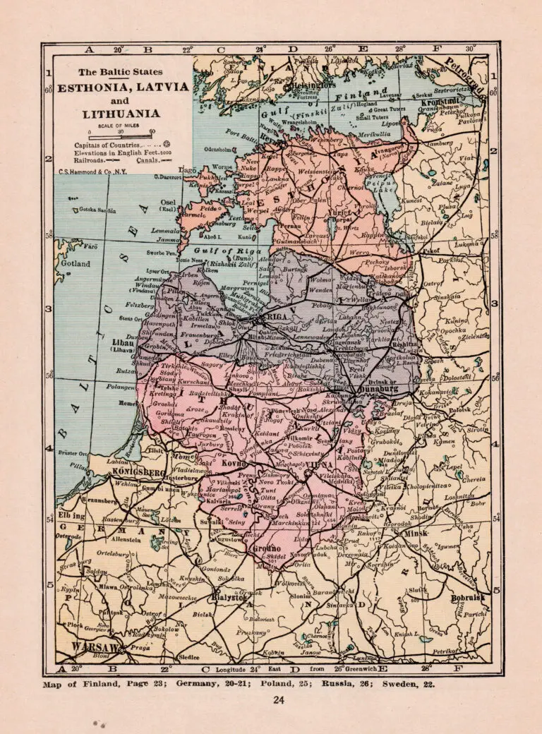 The Baltic States. ESTHONIA, LATVIA, LITHUANIA.
