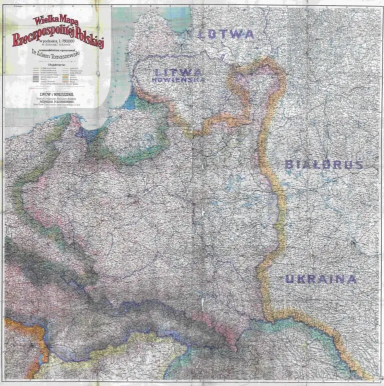 Wielka Mapa Rzeczpospolitej Polskiej.