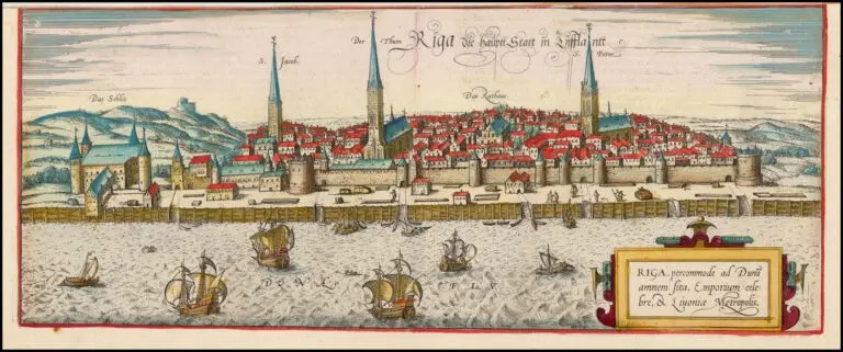 Riga, Percommode ad Duna Amnem Sita, Emporium Celebre, et Livoniae Metropolis,”