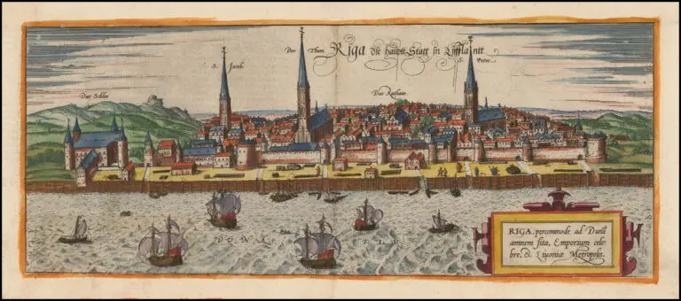 Riga, Percommode ad Duna Amnem Sita, Emporium Celebre, et Livoniae Metropolis,”