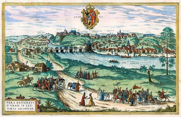 Grodna - Vera Designatio Urbis in Littavia Grodnæ.