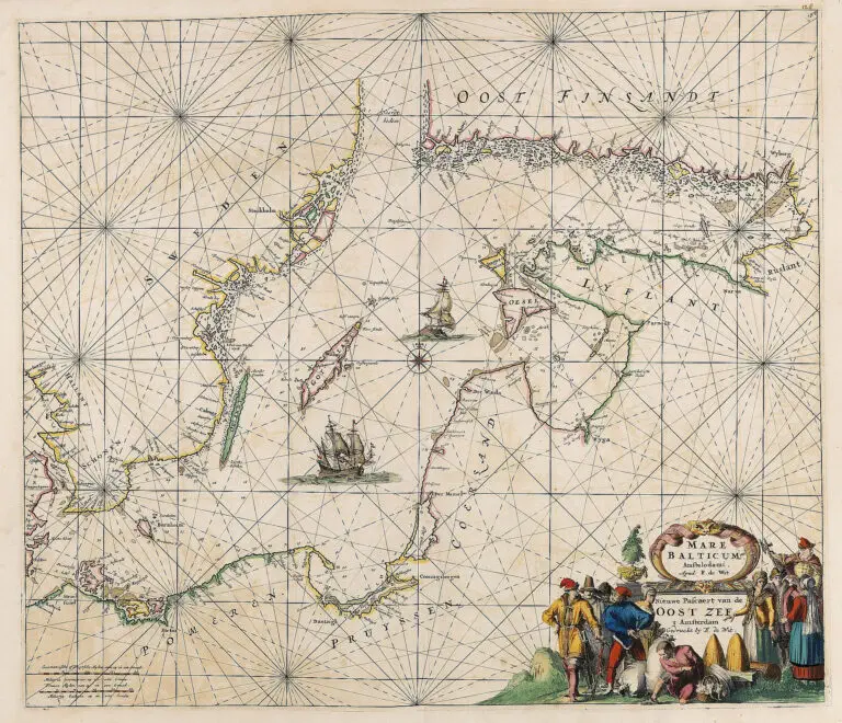 Mare Balticum...Nieuwe Pascaert van de Oost Zee..,