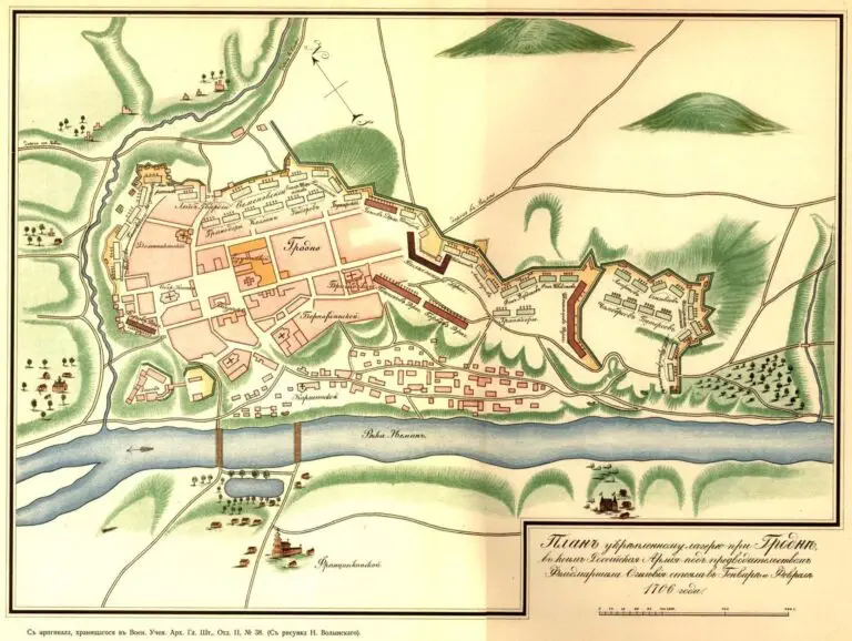 План Гродно...1706 года
