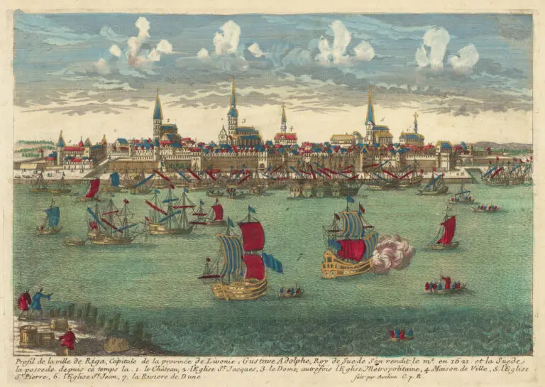 Profil de la ville de Riga, Capitale de la province de Livonie..,