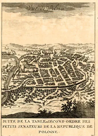 Carte Des Trois Ordres; Vue de Wilna.