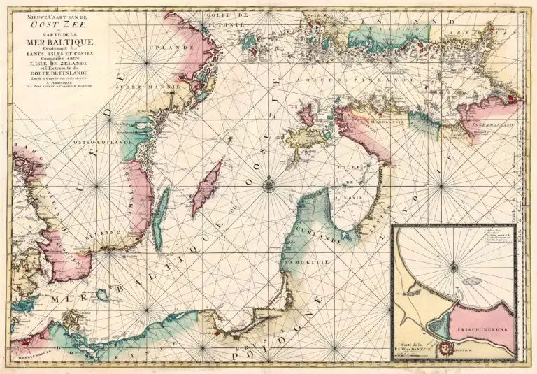 Nieuwe Caart van de Oost Zee ou Carte de la Mer Baltique..,