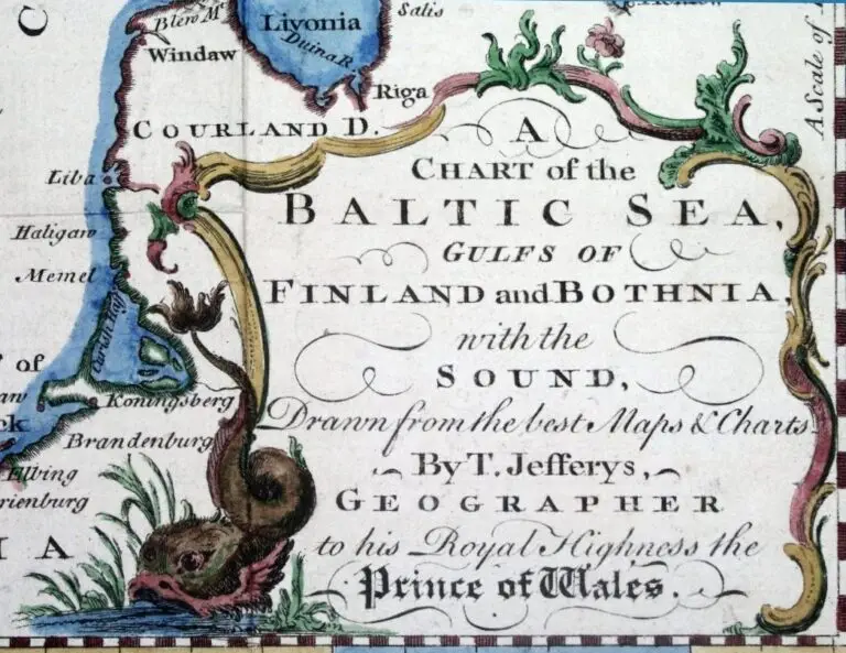 Chart of the Baltic Sea..,