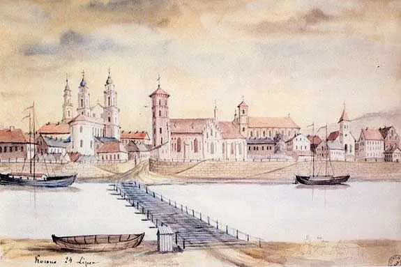 Old City from Aleksotas Hill.