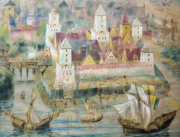 Kaunas Castle in the 14th-15th Cent.