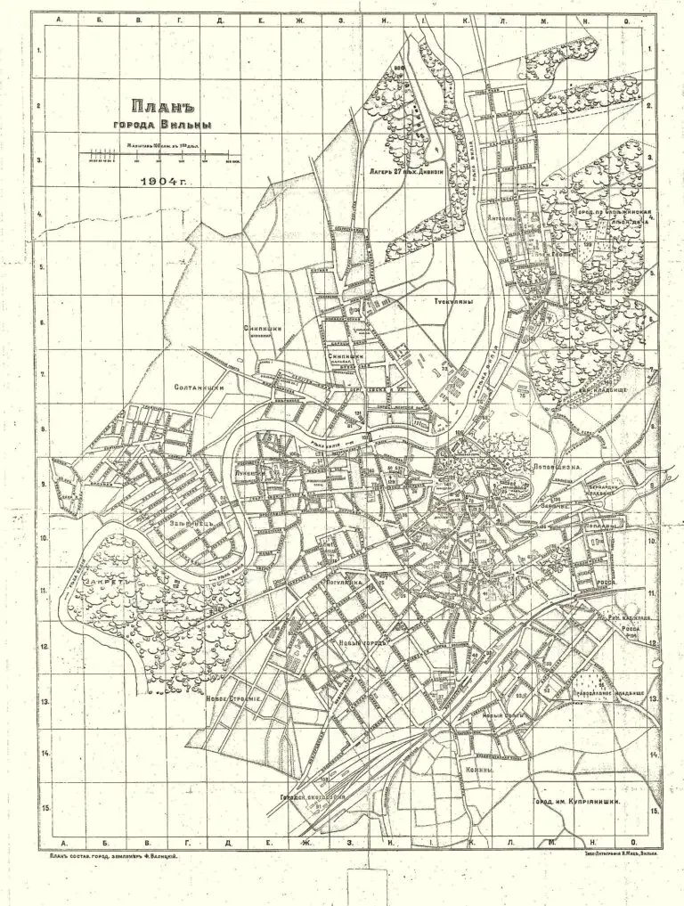 Plan, City of Vilne