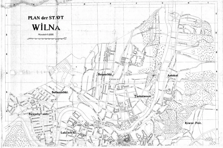 PLAN der STADT WILNA, 1: 5 000.