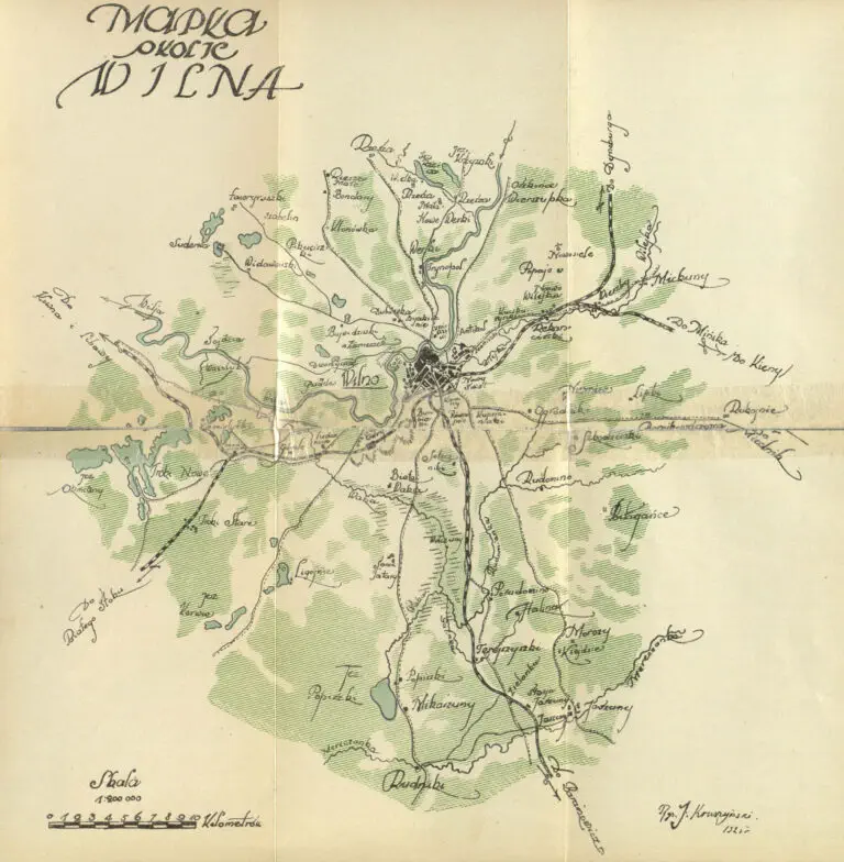 Mapa Okolic Wilna