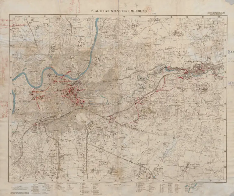 Stadtplan Wilna und Umgebung,