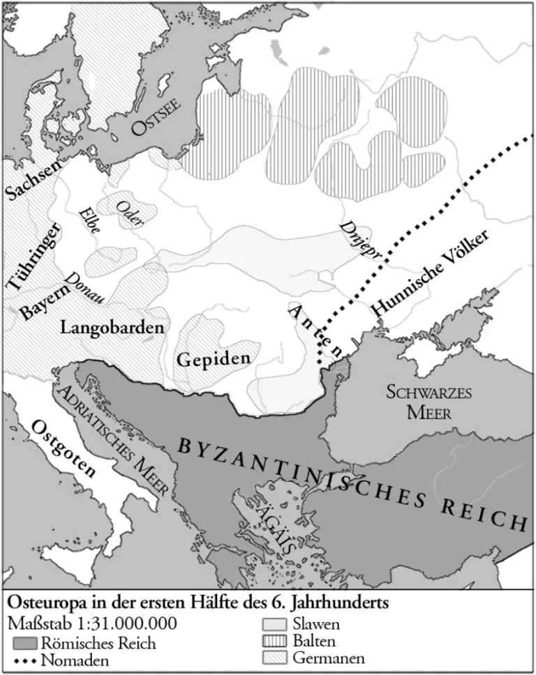 Osteuropa in der ersten Hälfte des 6 jahrhunderts.