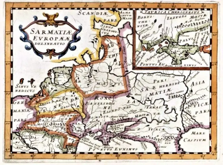 Sarmatiæ Evropæ ae delineatio.