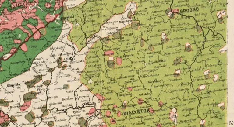 Völkerkarte von Nord- polen und Ostdeutschland,