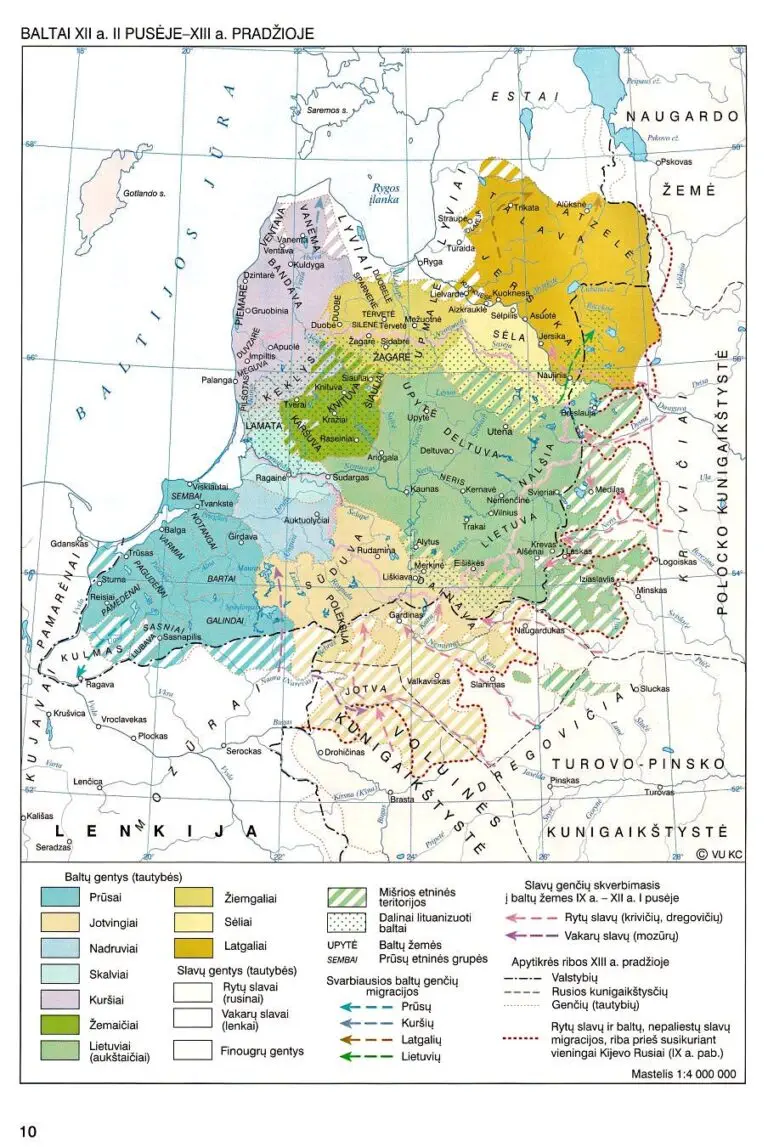 BALTAI  XII a. II PUSEJE-XIII a. PRADZIOJE
