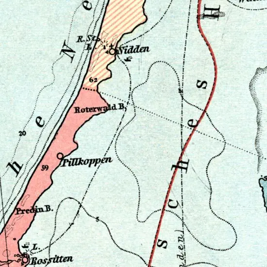 Nationalitaten-Karte der Provinz Ostpreussen...