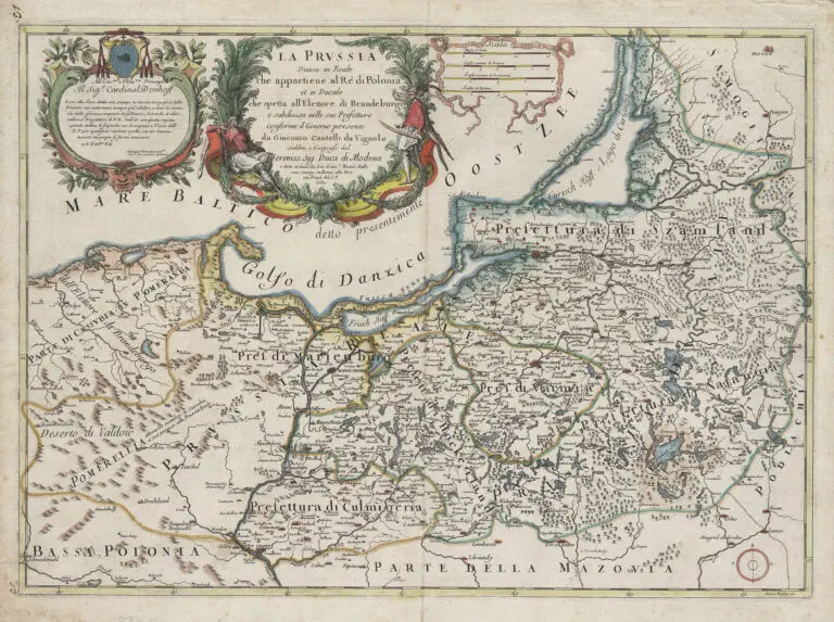 La Prussia divisa in reale che appartiene al re di Polonia,