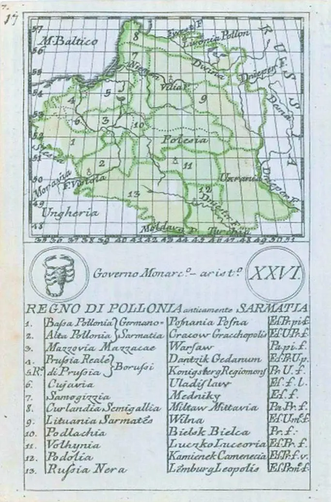 Regno Di Pollonia Anticamente Sarmatia,