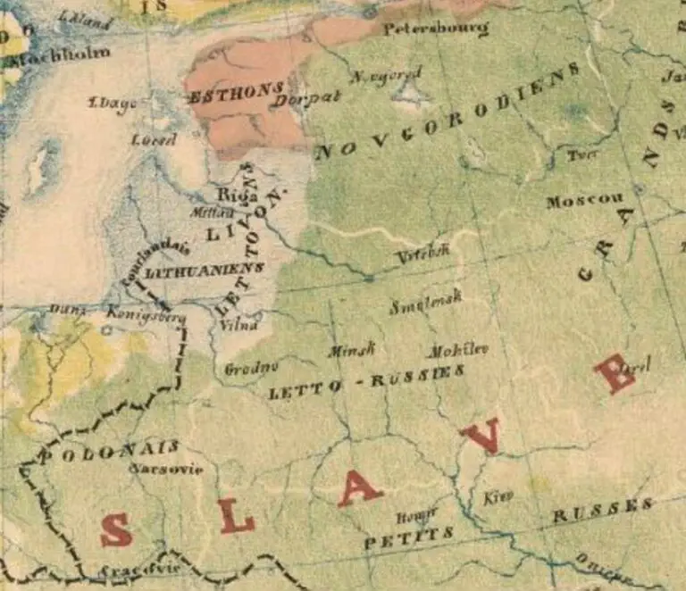 Carte ethnographique ou tableau des peuples de l