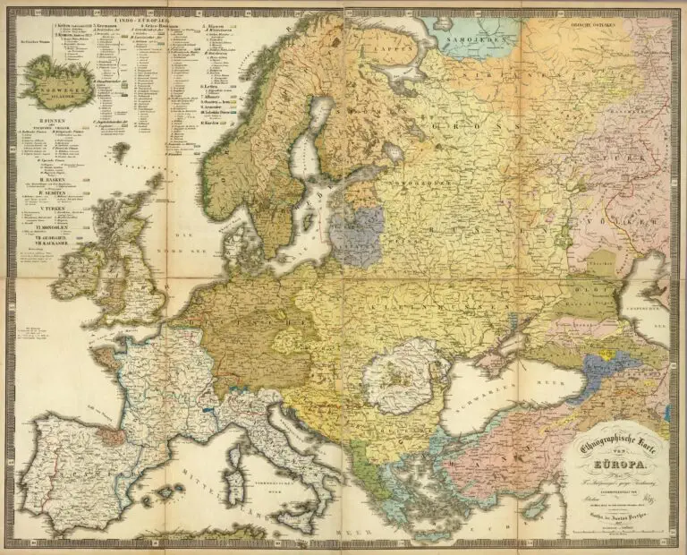 Ethnograph- ische Karte von Europa, Auf F.v. Stulpnagel
