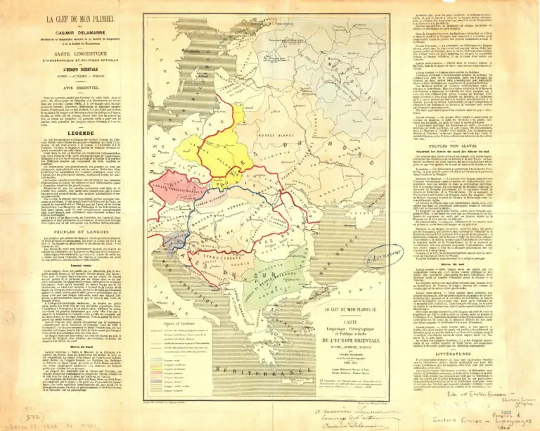Carte Linguistique, Ethnographique, et Politique actuelle de l