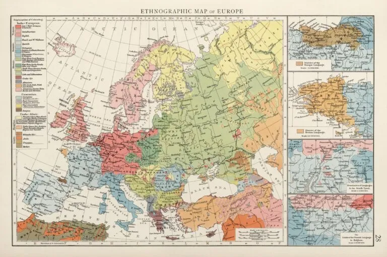Ethnographic map of Europe,