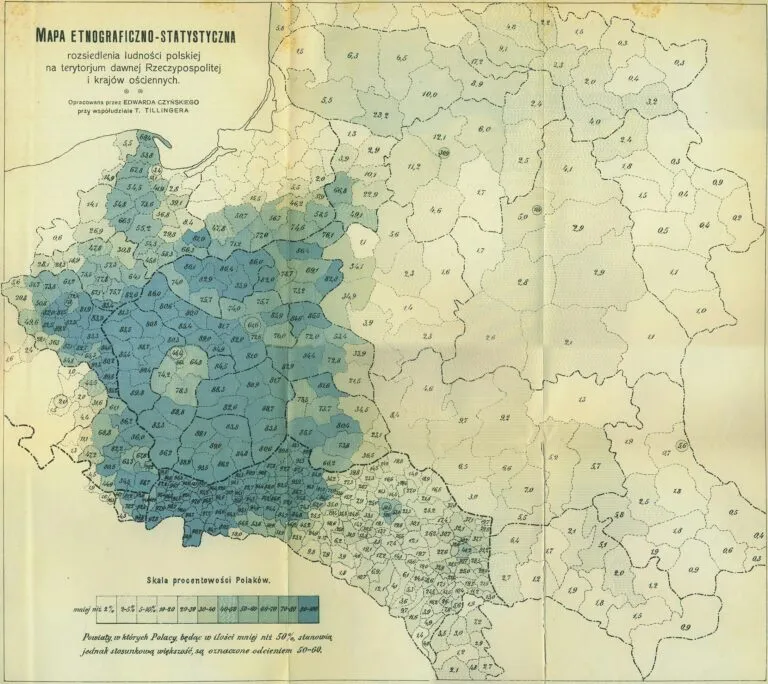 MAPA ETNOGRAFICZNO STATYSTYCZNA,