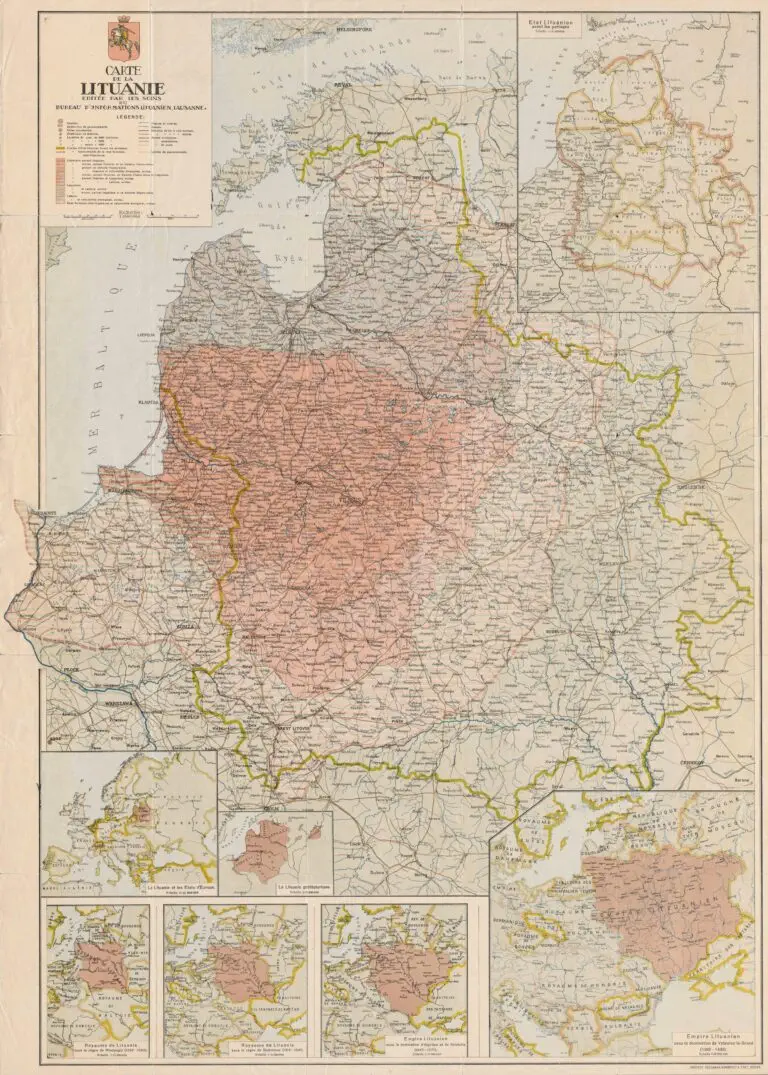 Carte de la Lituanie,